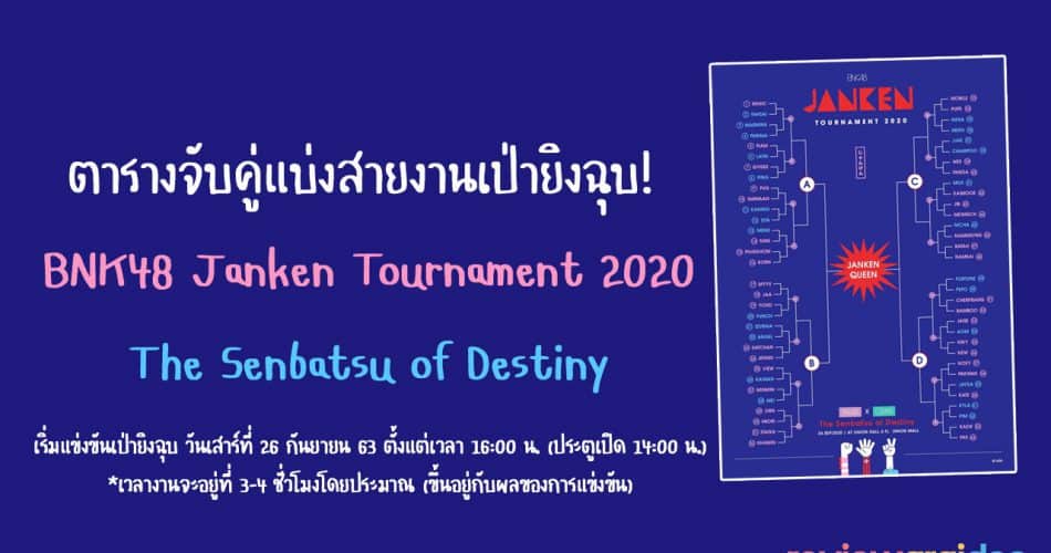 BNK48 JANKEN Tournament 2020 The Senbatsu of Destiny