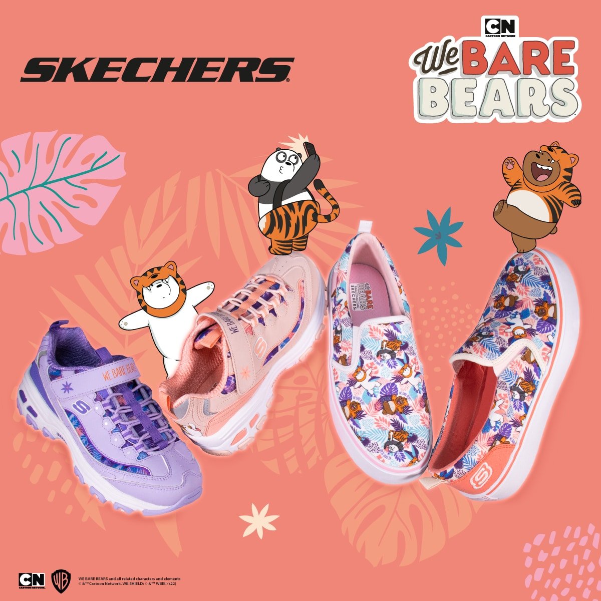 สเก็ตเชอร์ส ส่งสามหมีจอมป่วม We Bare Bears มาคำรามส่งความสุขต้อนรับปีเสือ ในคอลเลคชั่น SKECHERS X We Bare Bears