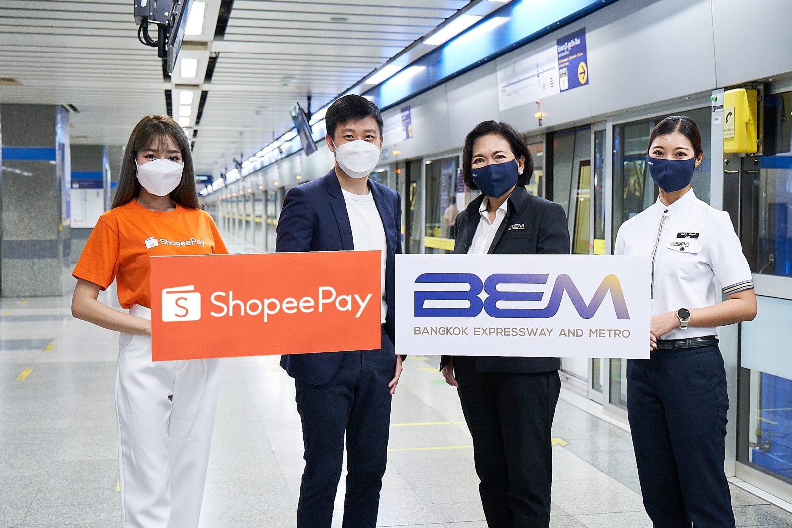 ‘ShopeePay’ ผนึก ‘BEM’ ผสานดิจิทัลเพย์เมนท์เข้าสู่โลกการคมนาคม ด้วยฟีเจอร์ใหม่ ‘เติมเงินบัตร MRT และ MRT Plus’