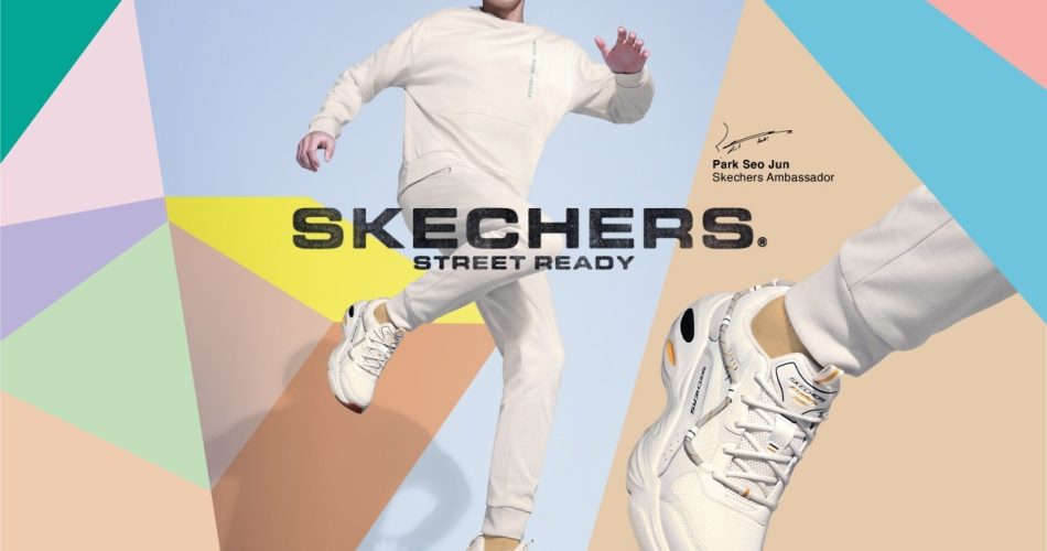 Skechers คอลเลกชันใหม่รับฤดูใบไม้ผลิ เติมลุคสปอร์ตสตรีทสุดเท่แบบ พัคซอจุน